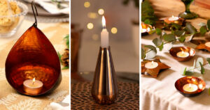 the exquisite charm of copper candle holders