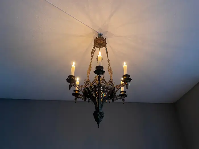 vintage candle chandeliers