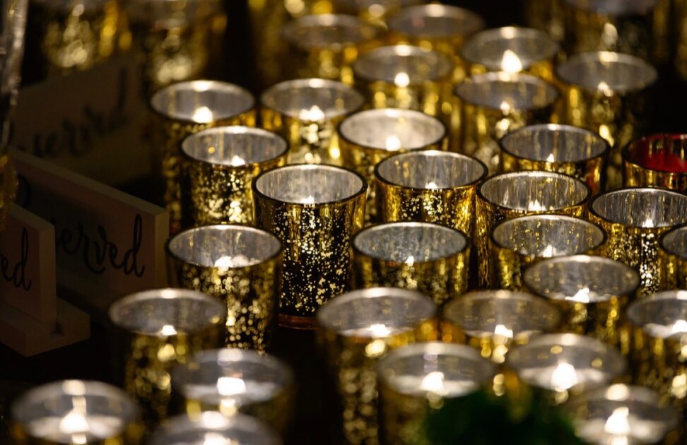 gold votive candle holders bulk
