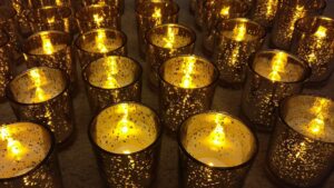 gold votive candle holders dark gold